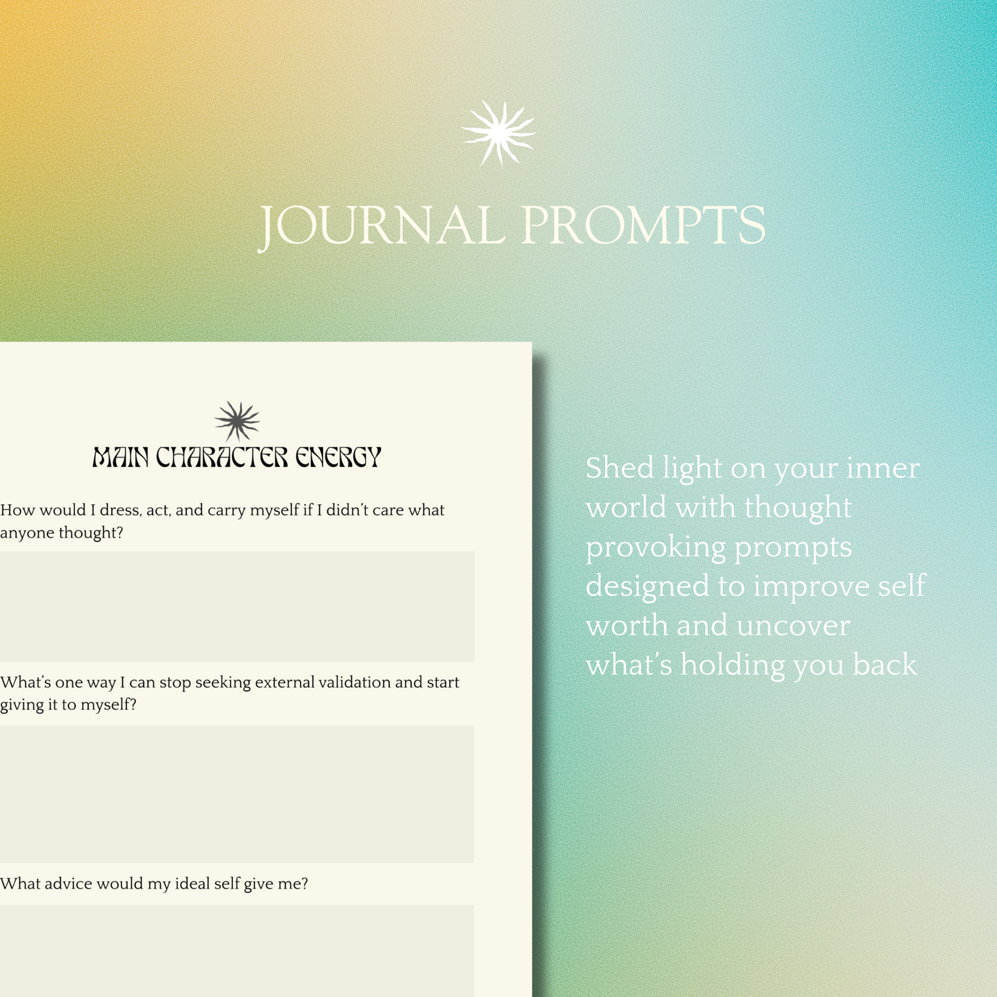 The Glow Up Journal - Mindset Journal for Inner Beauty