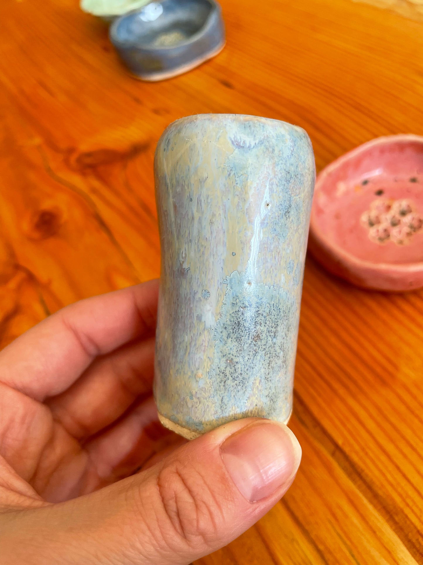 Small Crystal Glaze Bud Vase