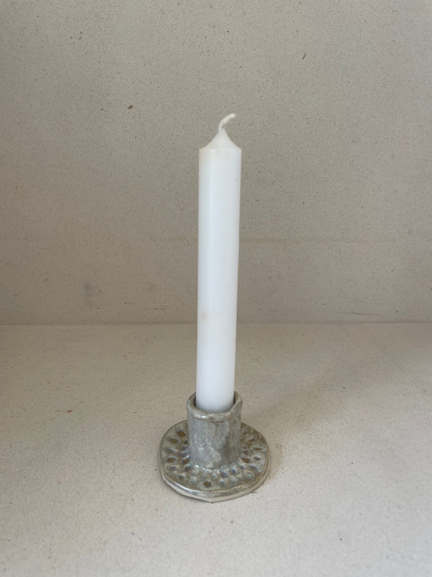Crystal Glazed Tapered Candle Holder