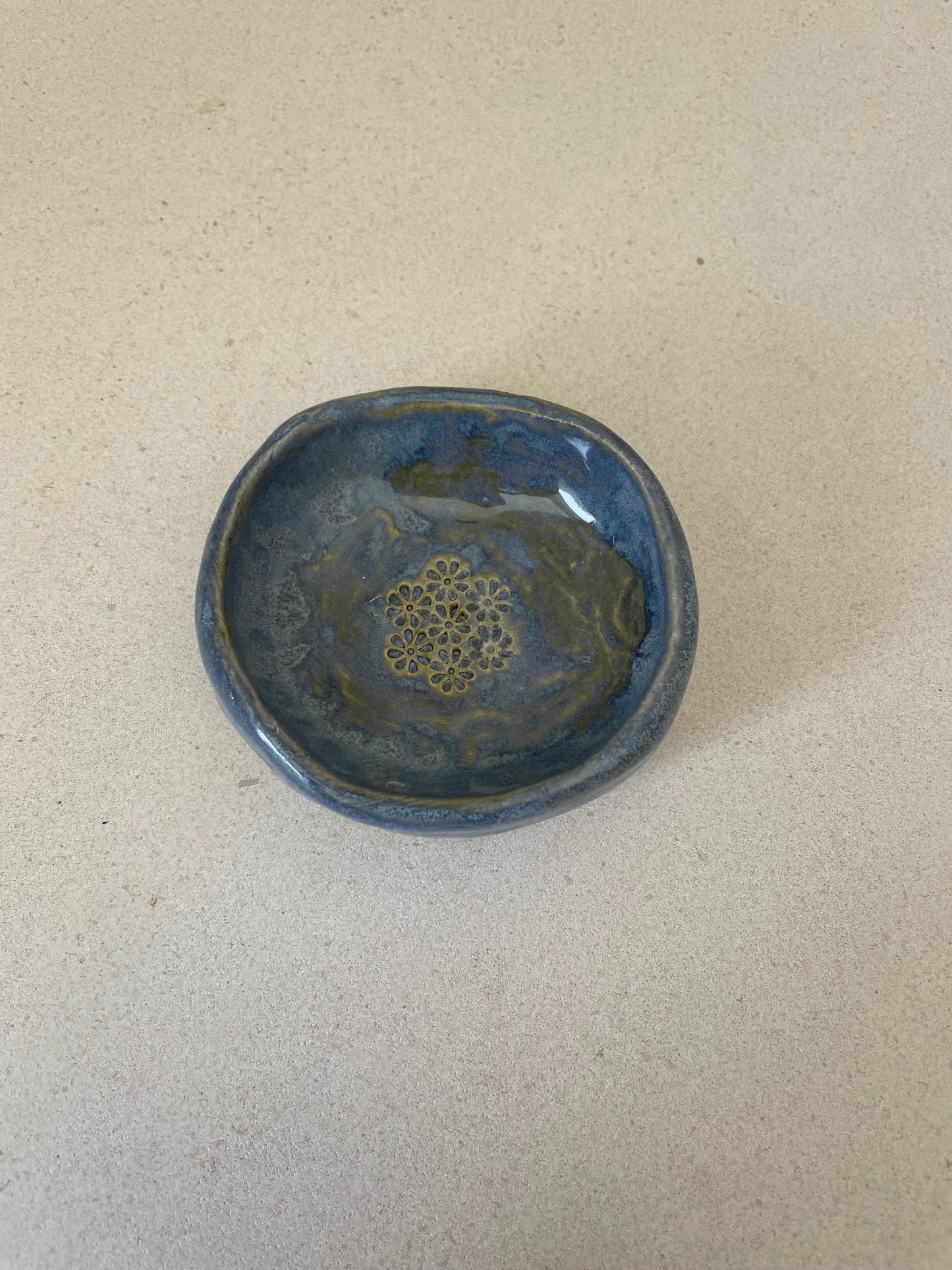 Ocean Blue Salt Cellar Dish