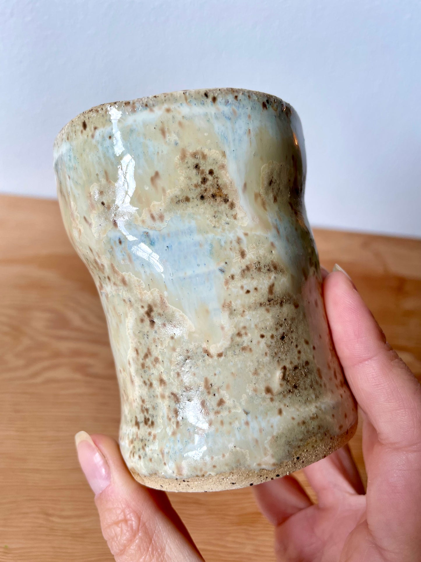 Speckled Wavy Tea Cup