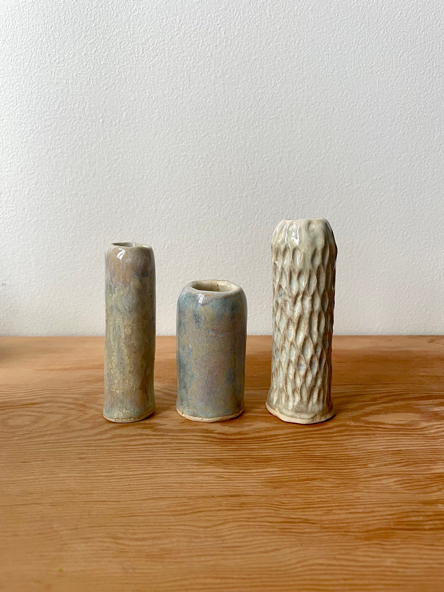 Small Textured Bud Vase