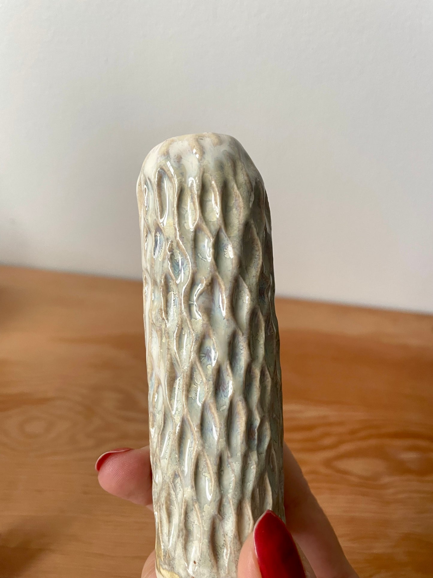 Small Textured Bud Vase