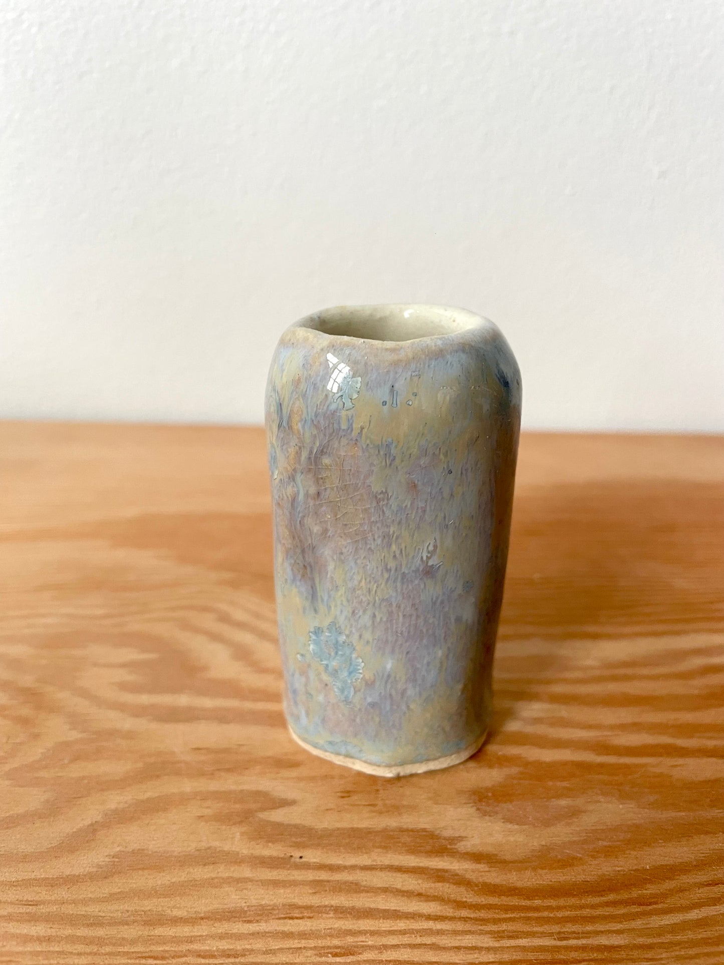 Small Crystal Glaze Bud Vase