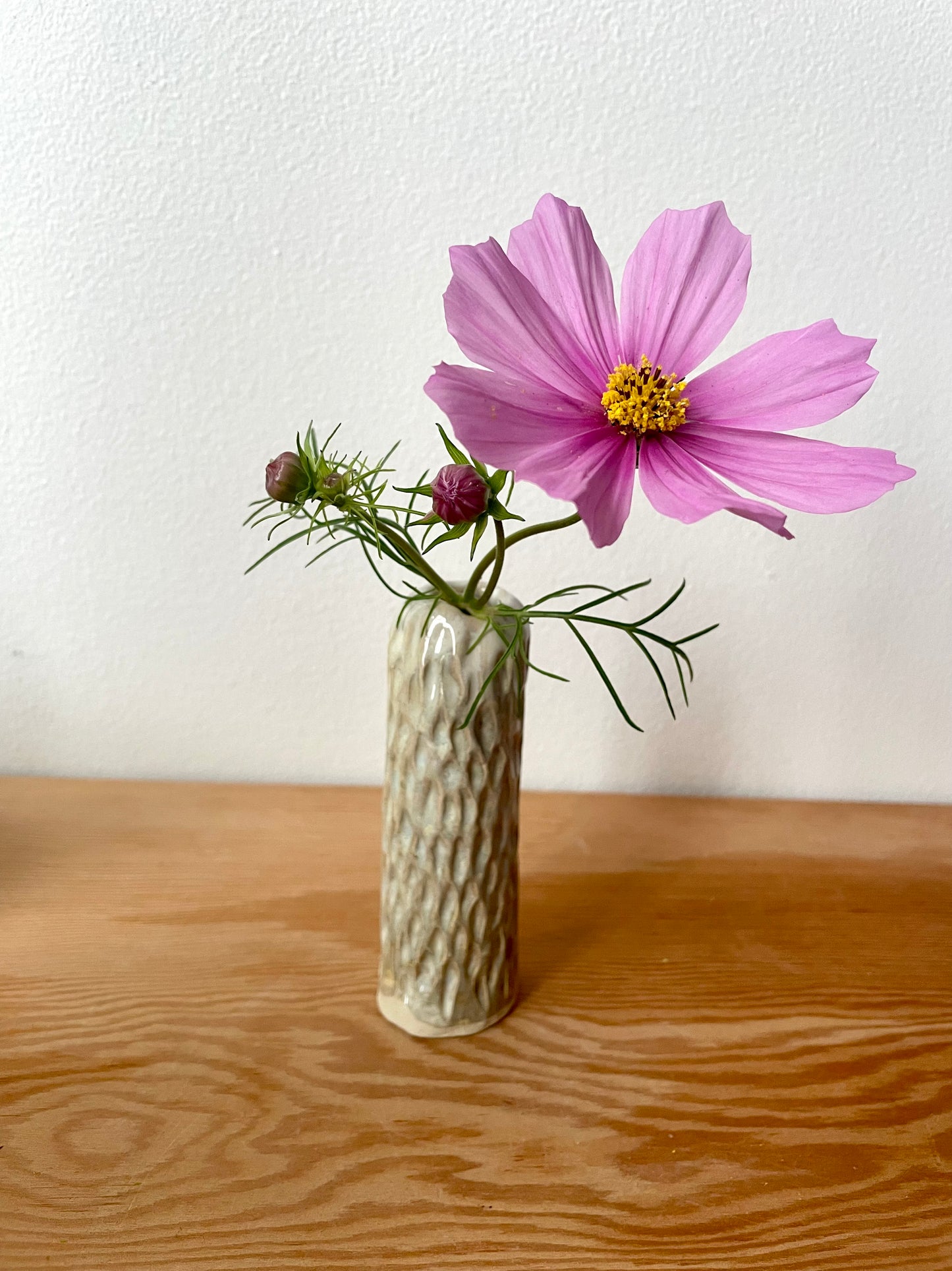 Small Textured Bud Vase