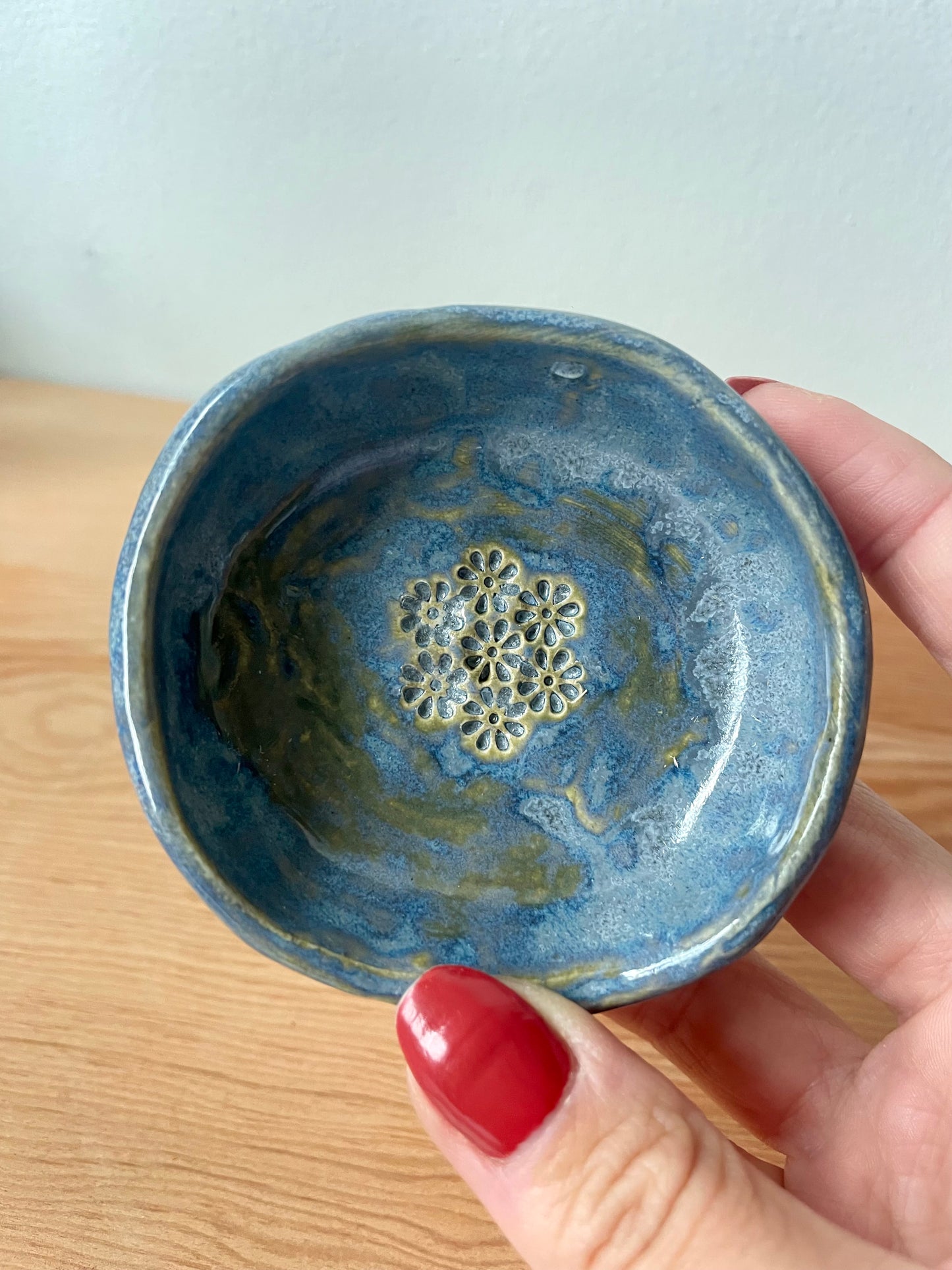 Ocean Blue Salt Cellar Dish