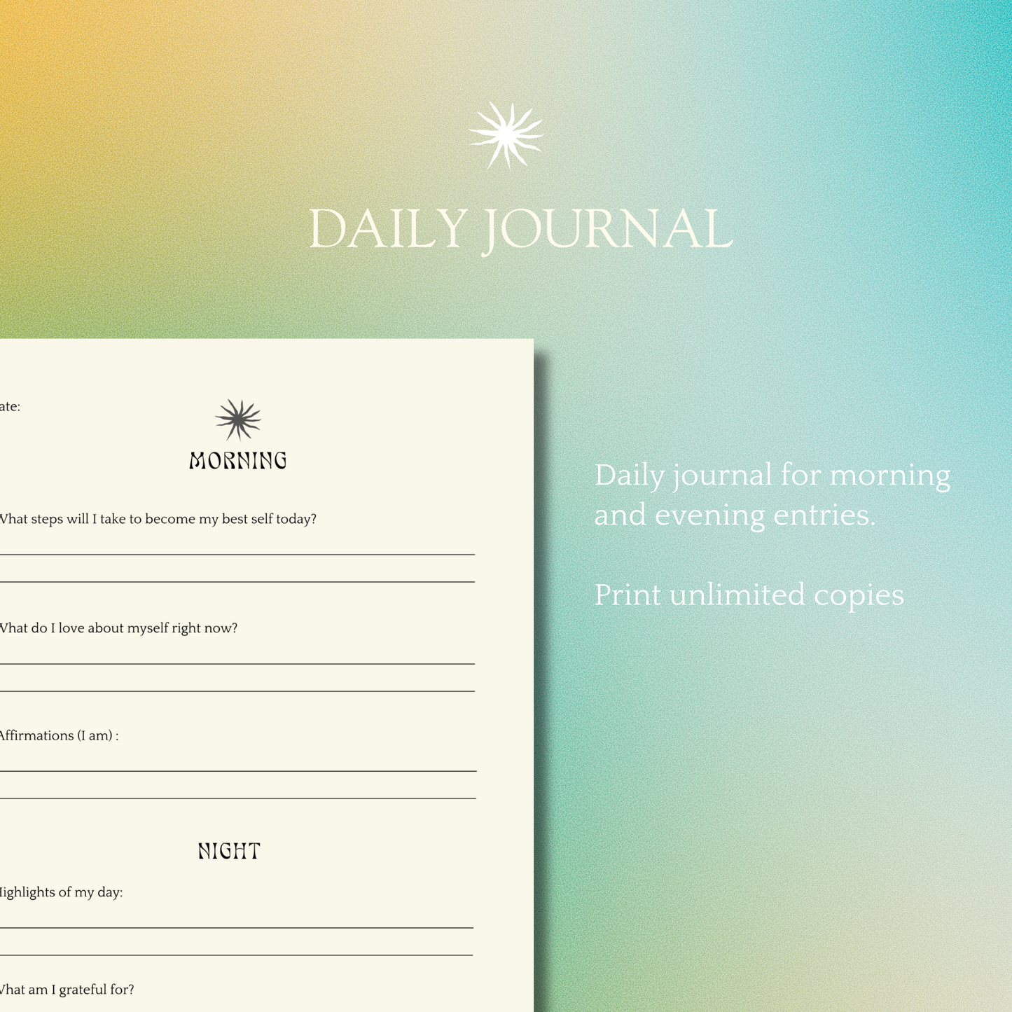 The Glow Up Journal - Mindset Journal for Inner Beauty