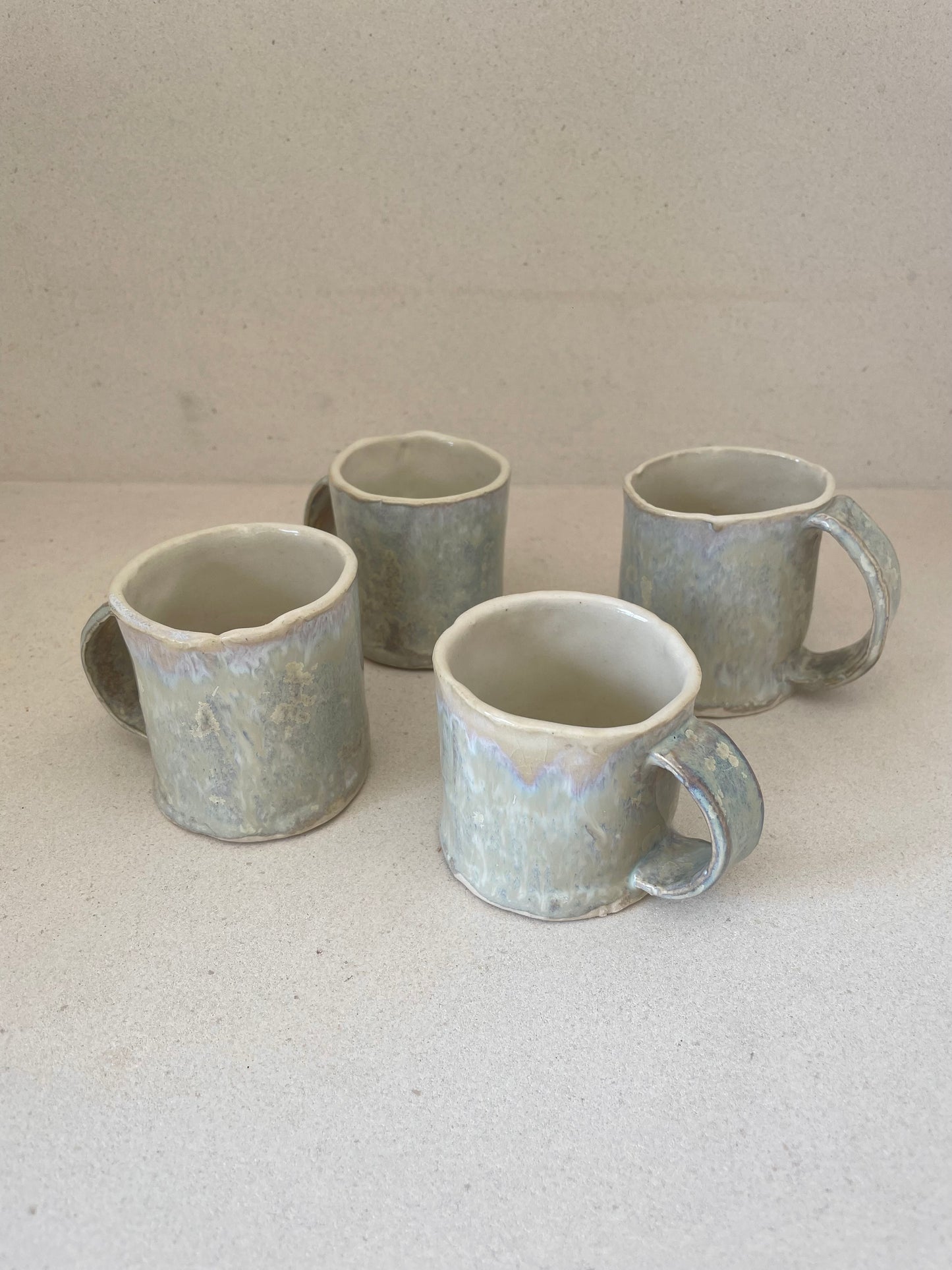 Crystal Glaze Mini Mug Set (Set of 4)