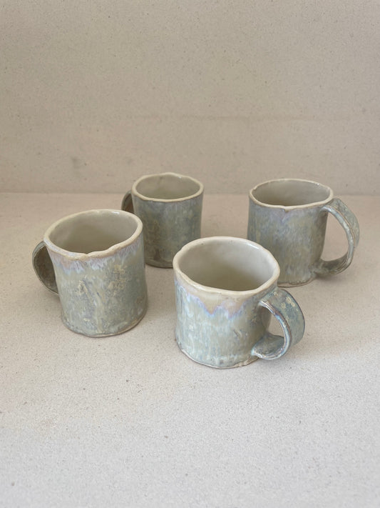Crystal Glaze Mini Mug Set (Set of 4)