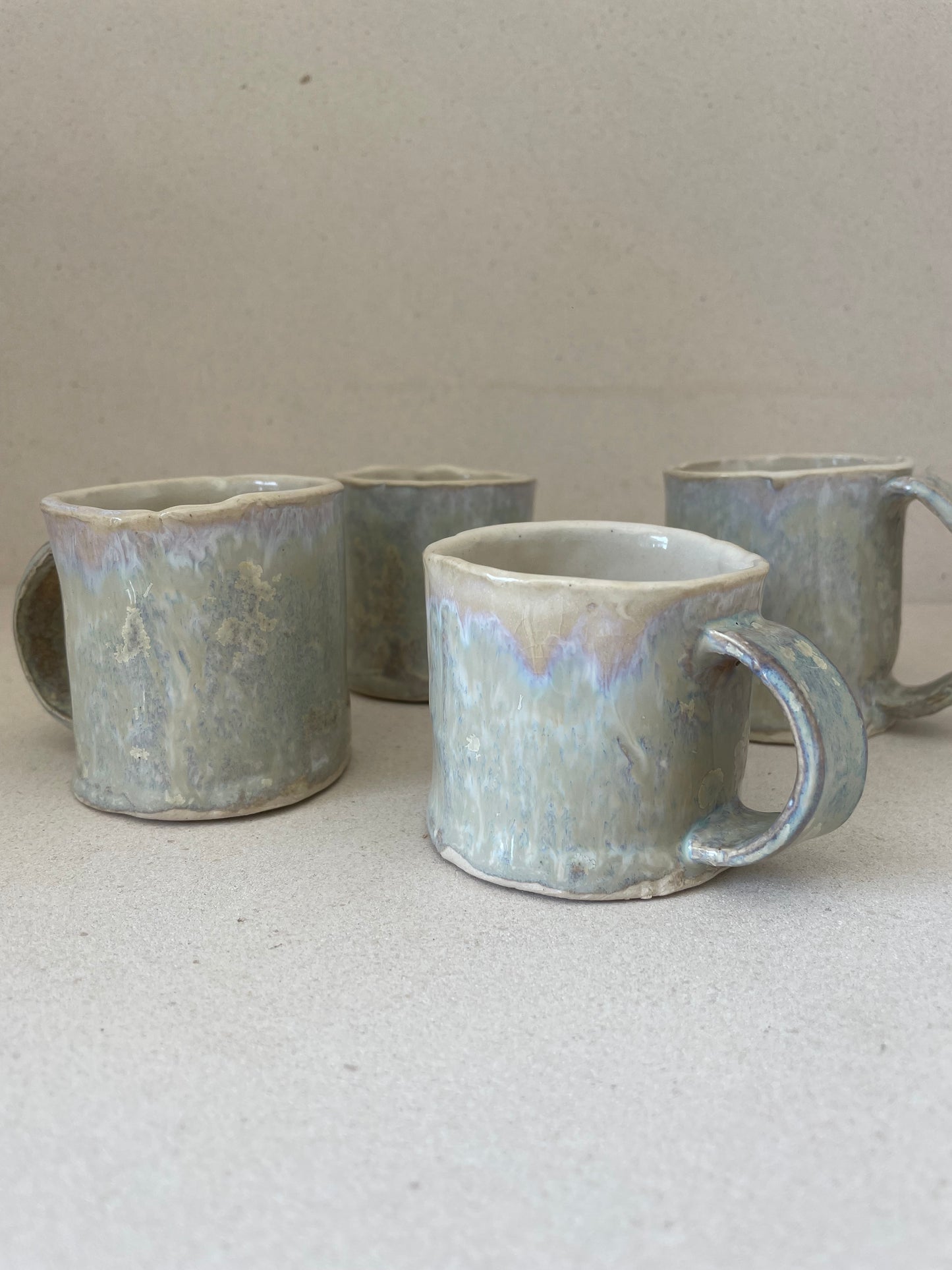 Crystal Glaze Mini Mug Set (Set of 4)