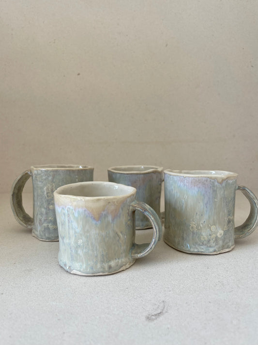 Crystal Glaze Mini Mug Set (Set of 4)