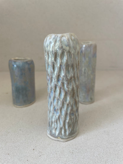 Small Textured Bud Vase