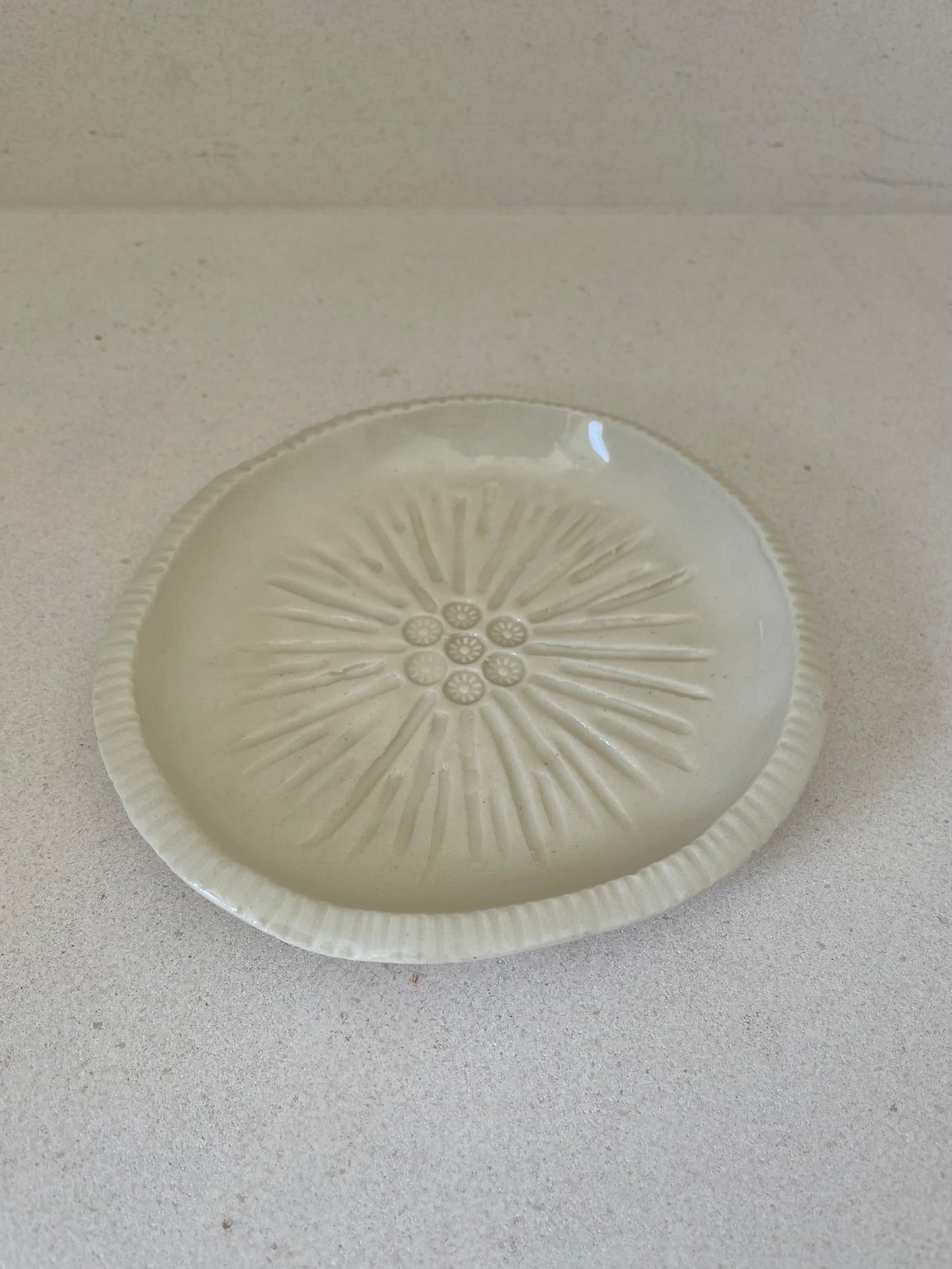 Small Geometric Sunburst Plate