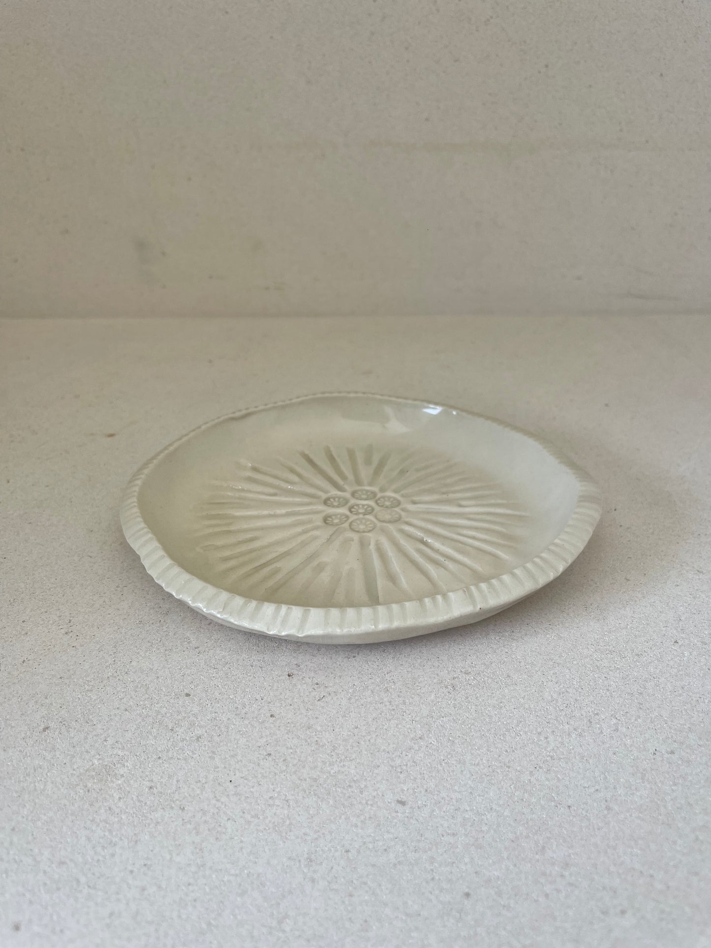 Small Geometric Sunburst Plate