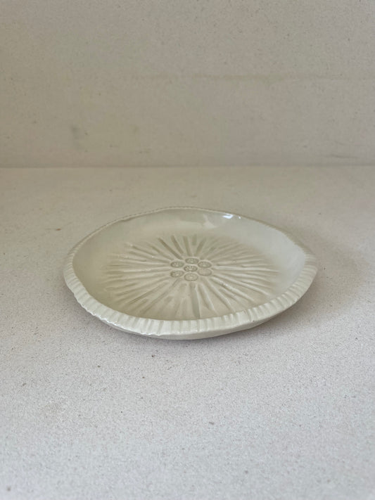 Small Geometric Sunburst Plate