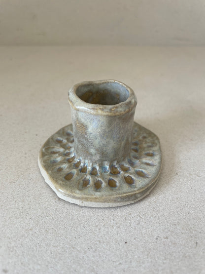 Crystal Glazed Tapered Candle Holder