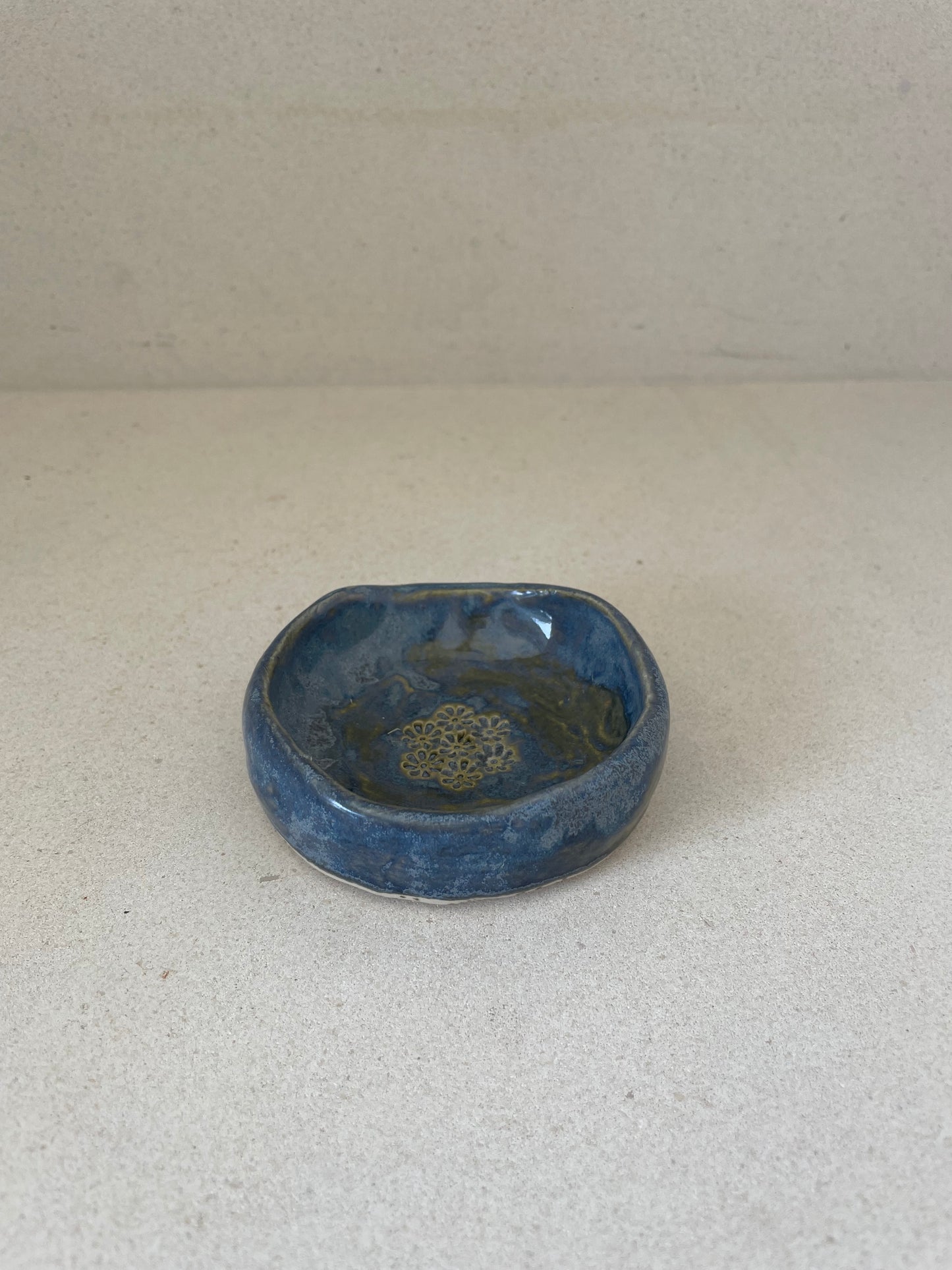 Ocean Blue Salt Cellar Dish