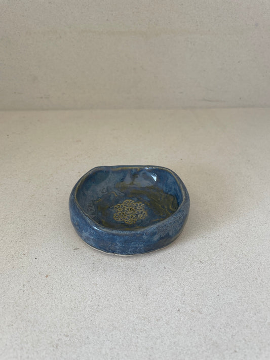 Ocean Blue Salt Cellar Dish