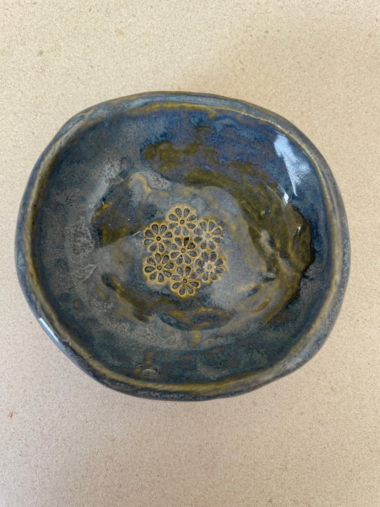 Ocean Blue Salt Cellar Dish
