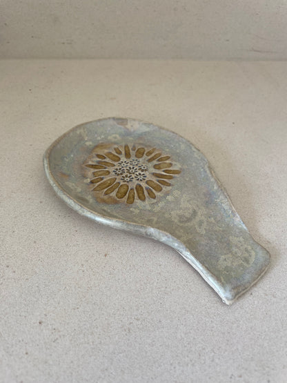 Amber Flower of Life Spoonrest