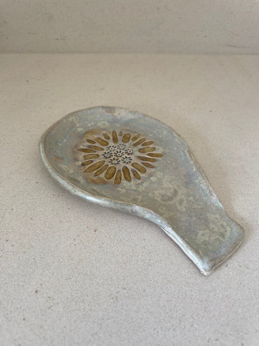Amber Flower of Life Spoonrest