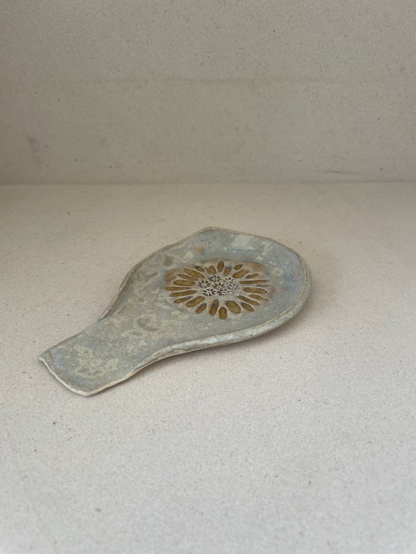 Amber Flower of Life Spoonrest