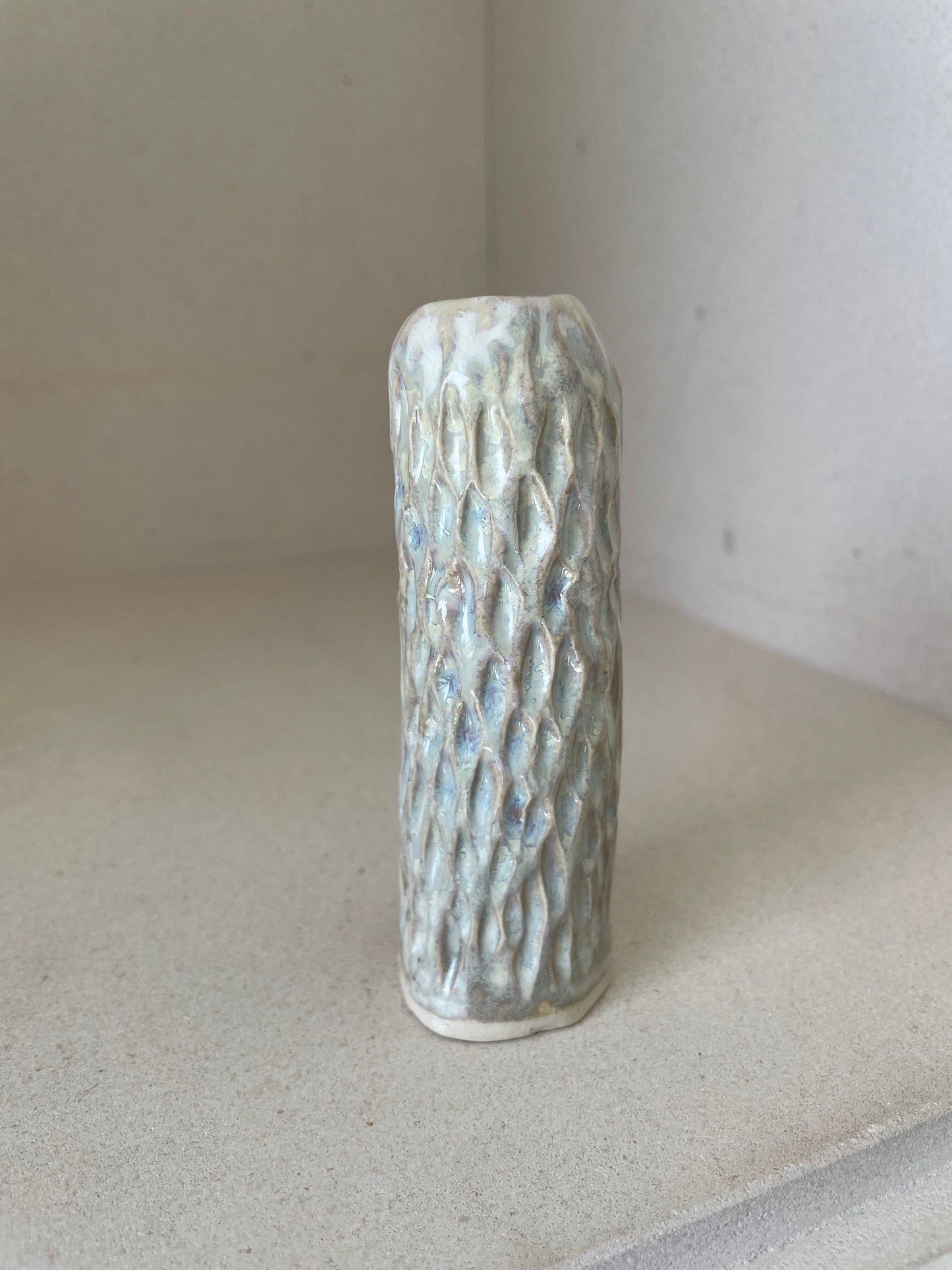 Small Textured Bud Vase