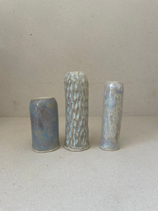 Small Textured Bud Vase