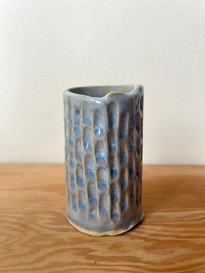 Light Blue Textured Vase