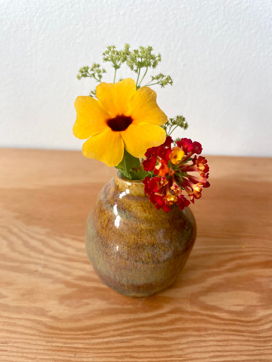 Mini Amber Bud Vase